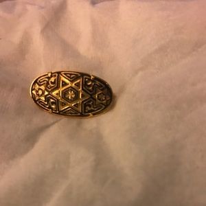 Star of David Pin, Gold Plated
